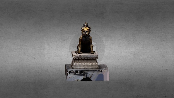 The Palace Museum, Beijing, unicorn beast 3D Model