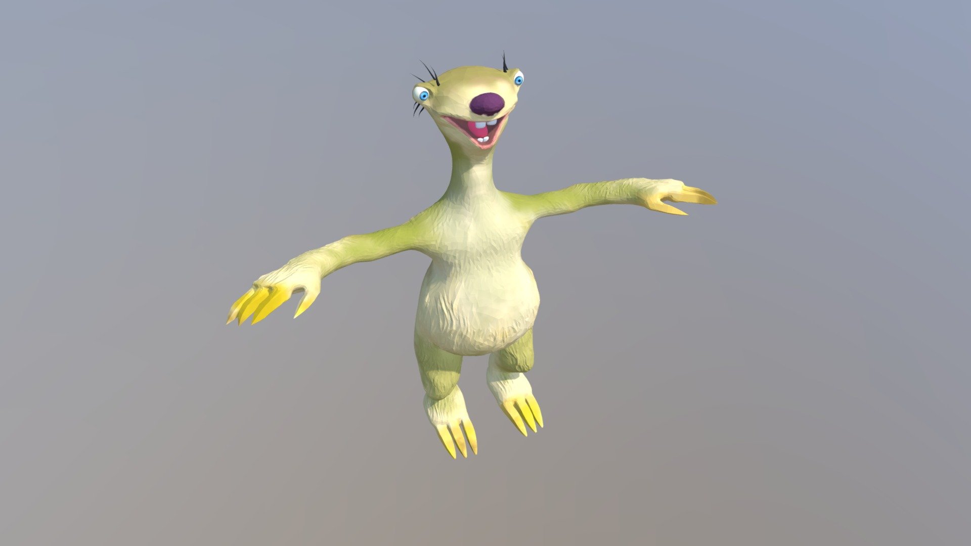 Sloth from Ice Age - Download Free 3D model by Filip (@)  [c59657c]
