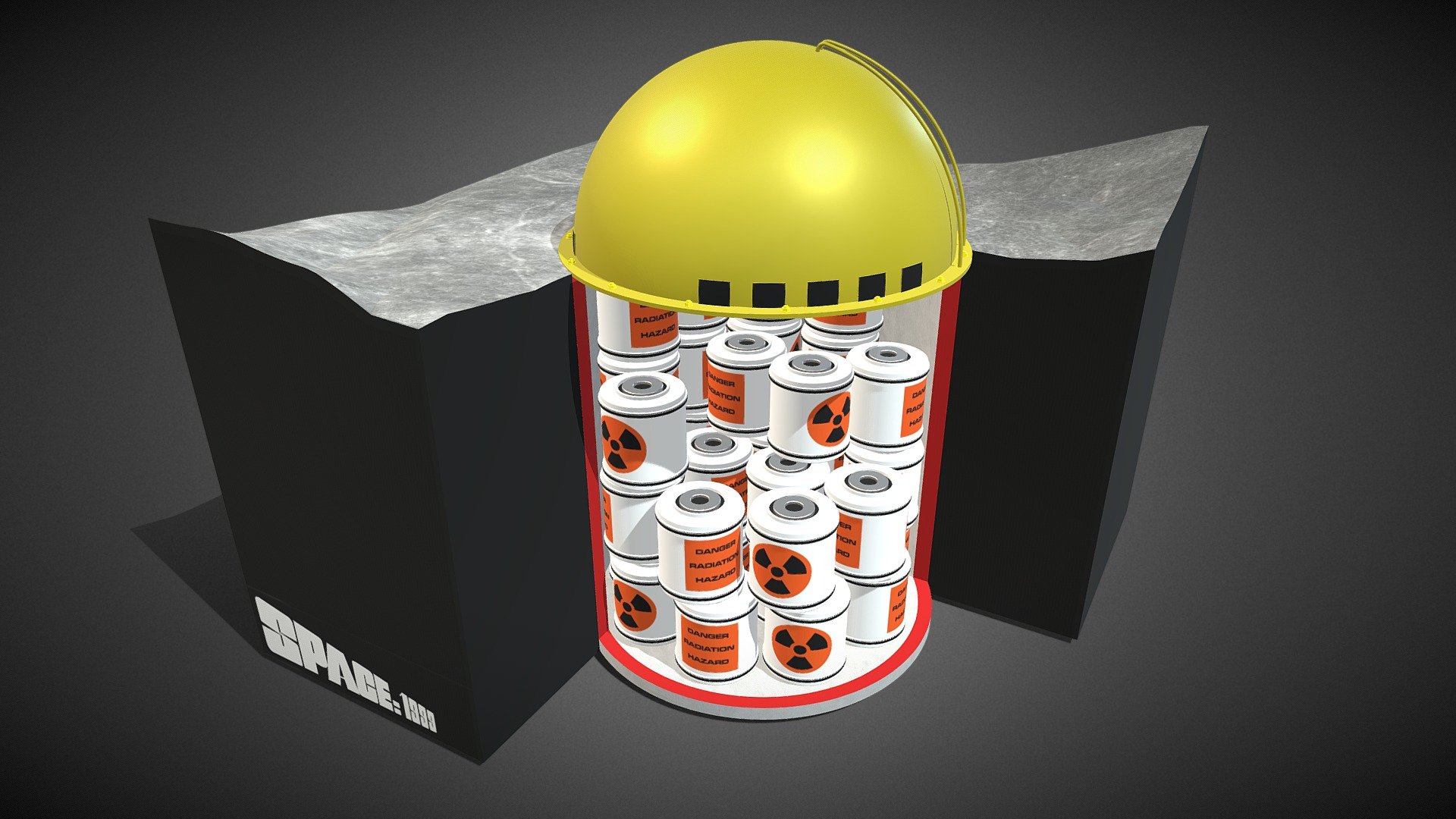 NWDA1 Nuclear waste subsurface storage Diorama - Buy Royalty Free 3D ...