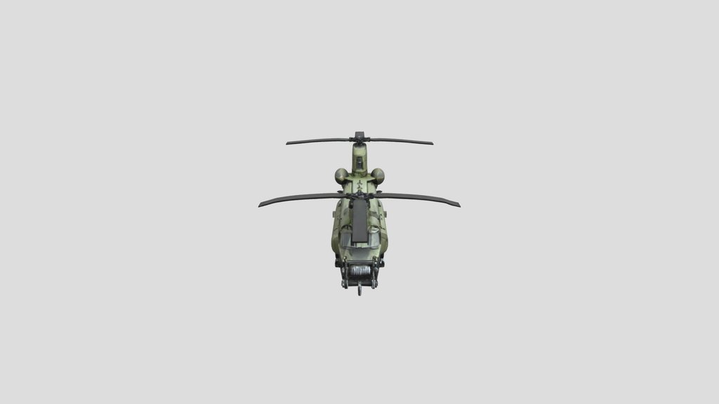 Military helicopter model