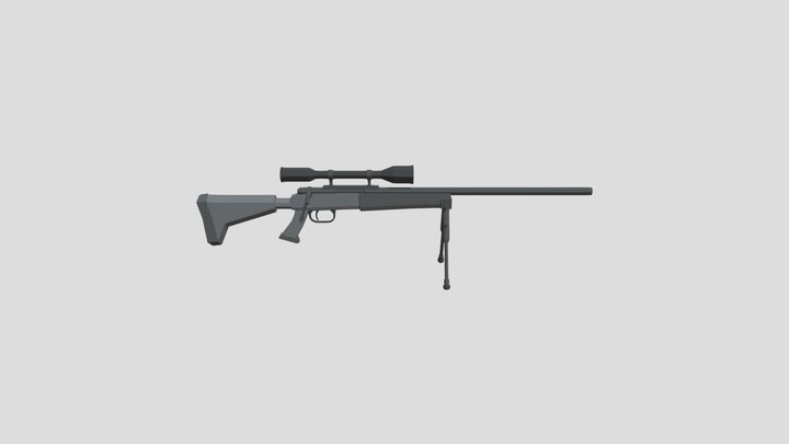 Sniper Rifle 3D Model