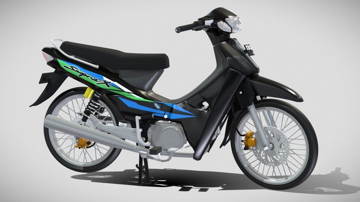 2000 - Honda SupraX 100 3D Model
