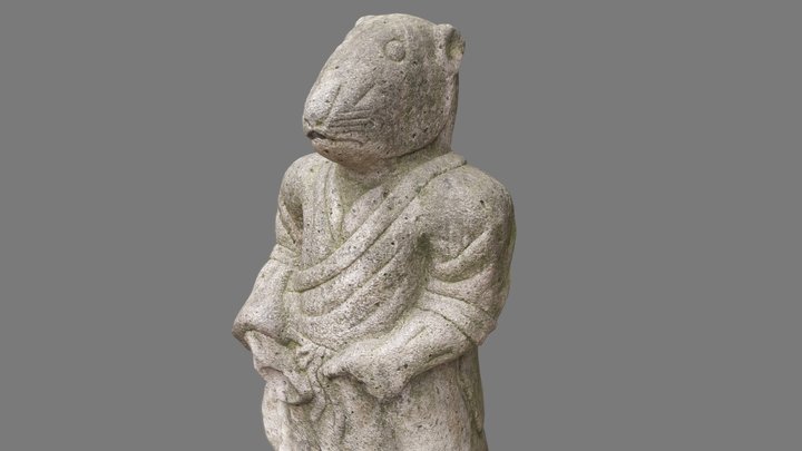 Stone Sculpture Mouse 01