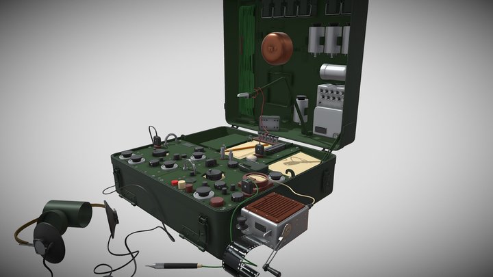 [XYZ School Homework] 350 radio 3D Model