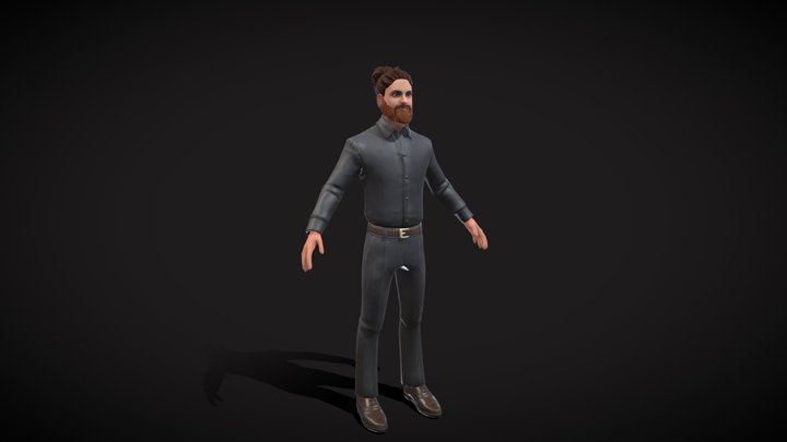 Meet Augusto: Your New 3D Cartoon Favorite! 3D Model