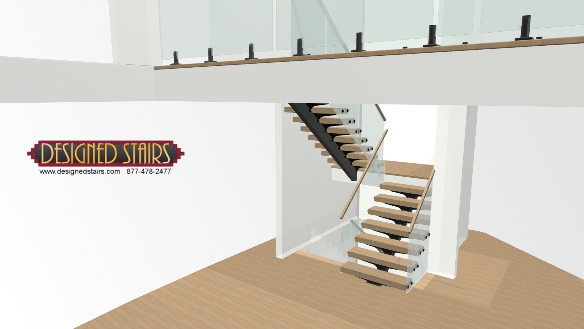 52576 steel mono-stringer with glass - 3D model by designedstairs ...