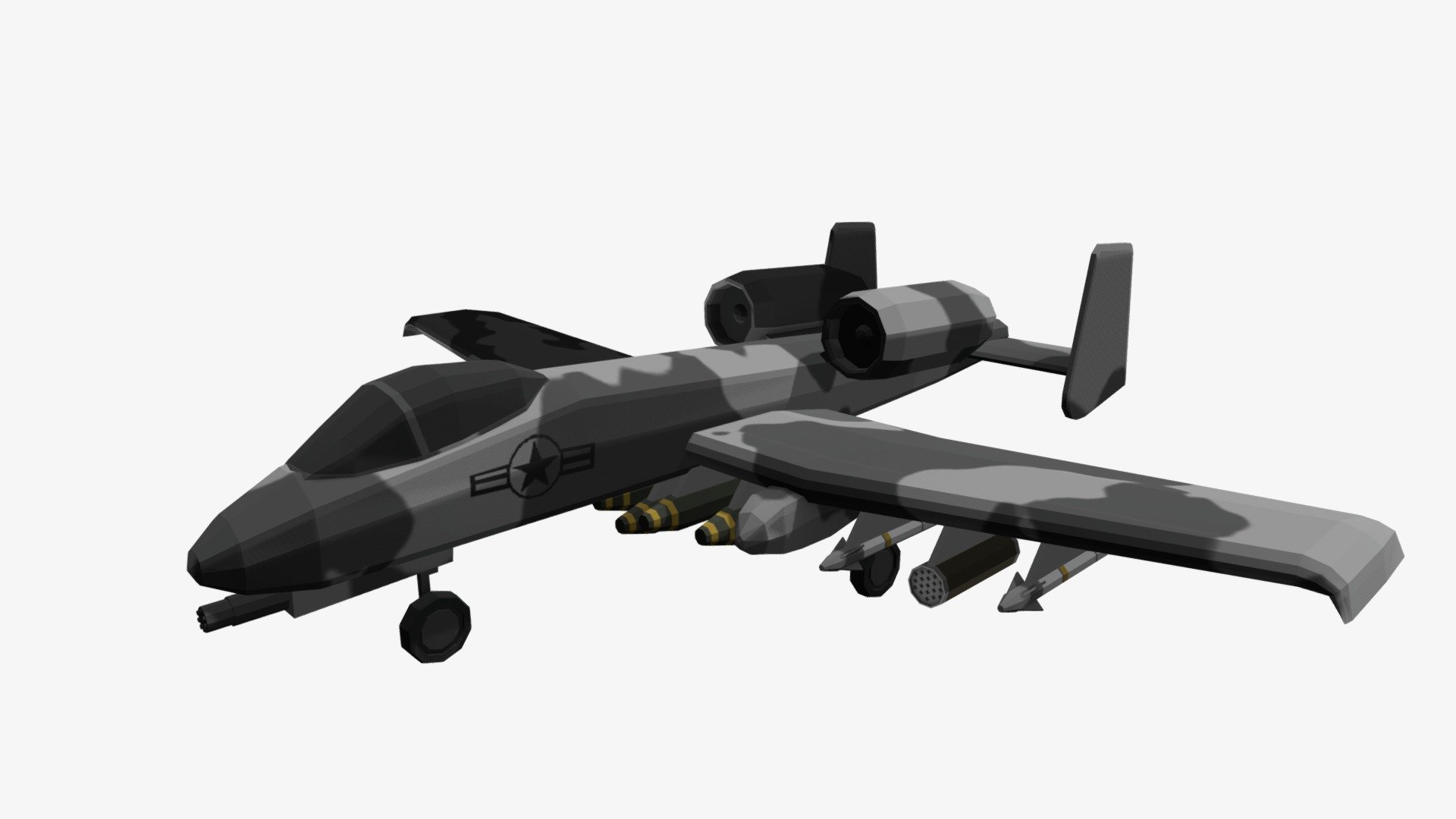 Low Poly A10 Thunderbolt II