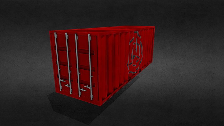 SCP Metal Container 3D Model