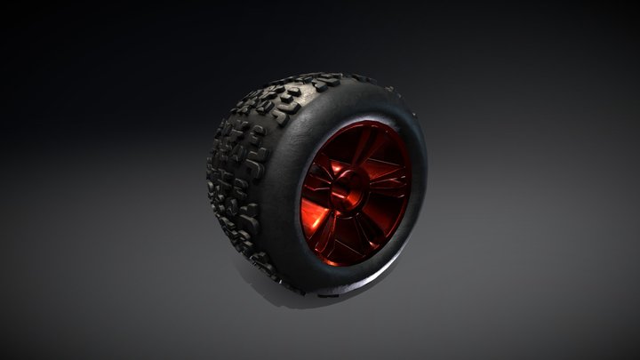 DBoots Copperhead 2 MT Wheel from Arrma RC WIP 3D Model
