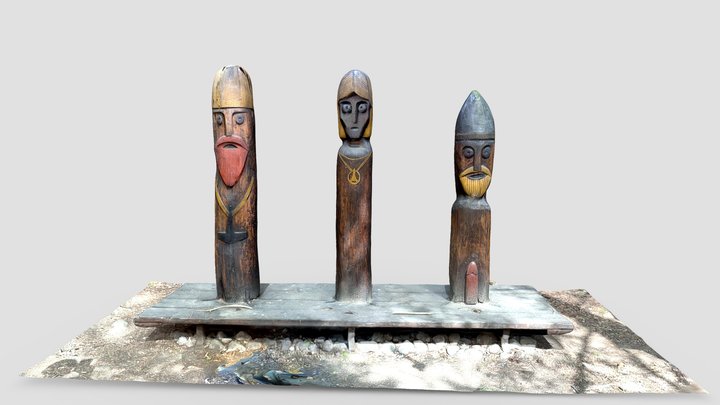 Thor, Freyja and Freyr 3D Model