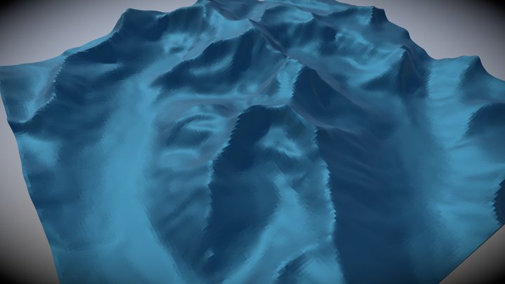 Mount Merritt, Glacier National Park, Montana 3D Model