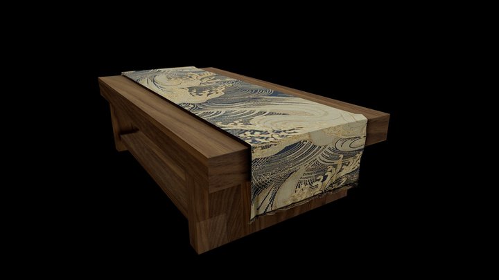Japanese Tea Table 3D Model