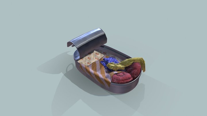 A bed for a little mouse 3D Model