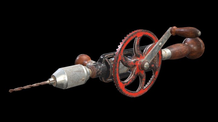 Millers Falls No. 980 Hand Drill 3D Model