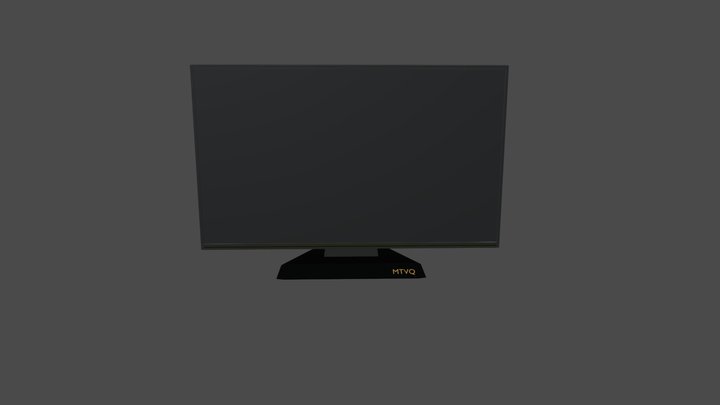 65 Inch Modern Television 3D Model