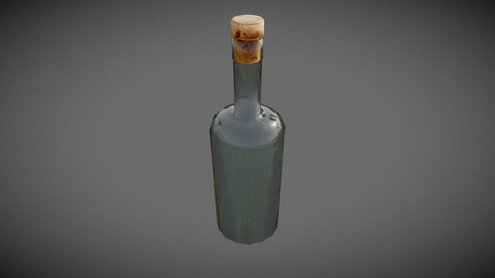 Glass Bottle Study 3D Model