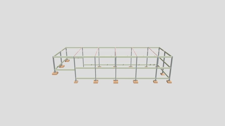 Quadra de Esportes 3D Model