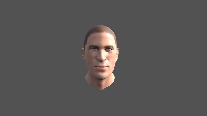 Chris Pine Bust 3D Model