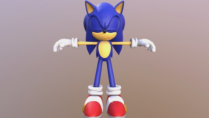 Modern Sonic Garry's Mod model 3D Model