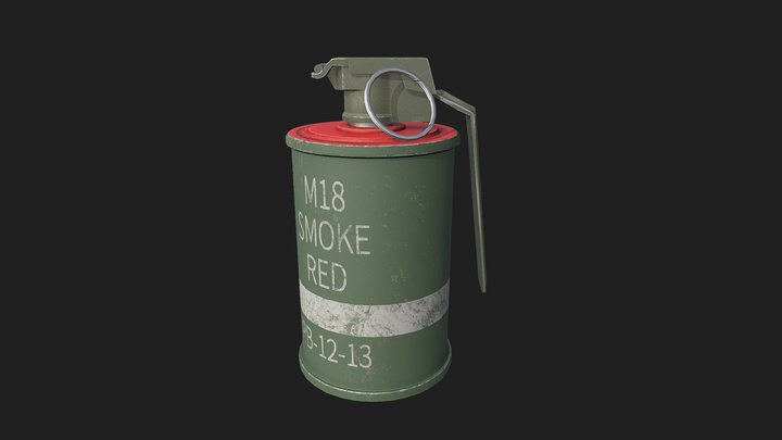 M18 smoke grenade 3D Model