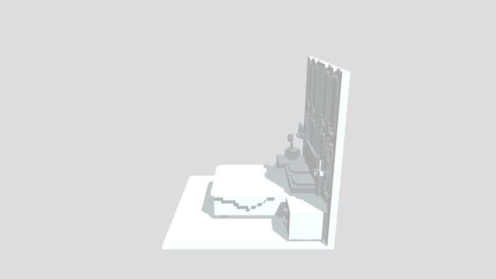 Bedroom voxel 3D Model