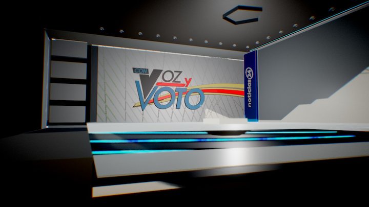 Con Voz y Voto 3D Model