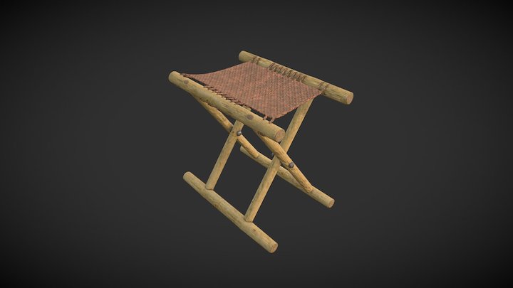 Chinese Huchuang "Barbarian Seat" 3D Model