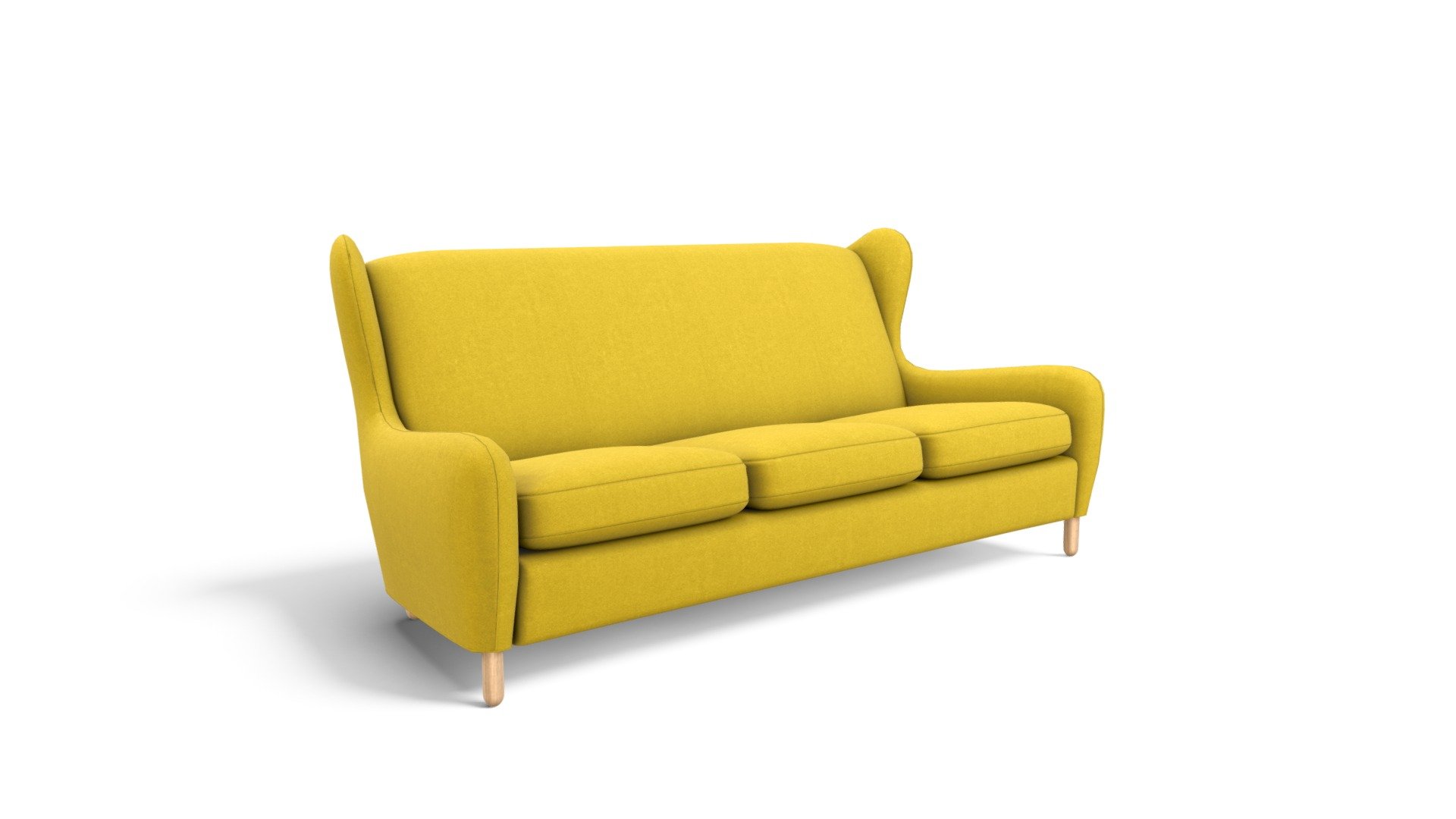 Rubens 3 Seater Sofa, Light Moss Green