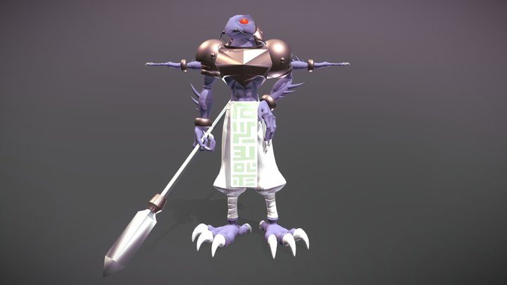 Ancient Chozo soldier 3D Model