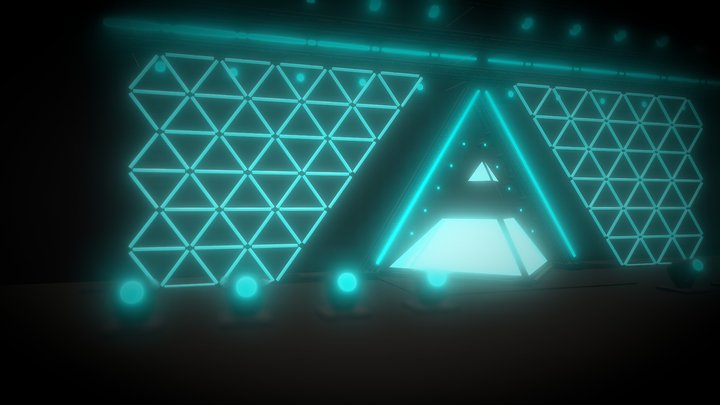 Pyramid Stage 3D Model