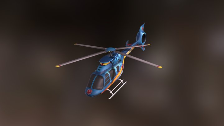 Toy Helicopter1 3D Model