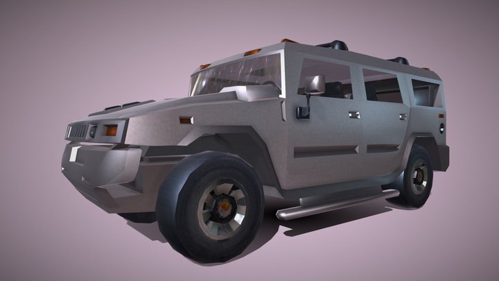 2009 Hummer H2 3D Model