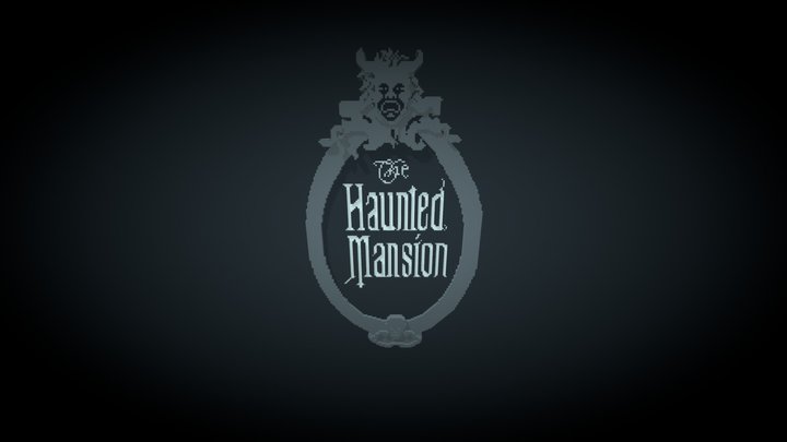 Haunted Mansion Disney Sign 3D Model