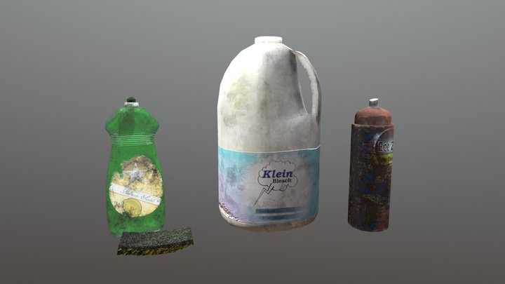 Wasteland Explorer - Cleaning Supplies 3D Model