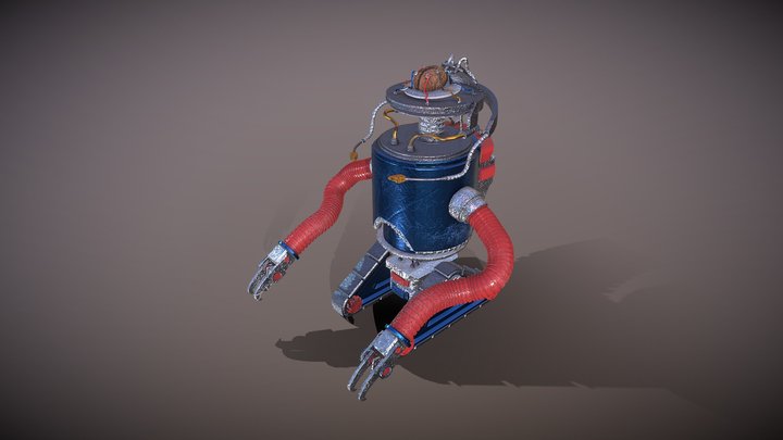 Stylised robot 3D Model