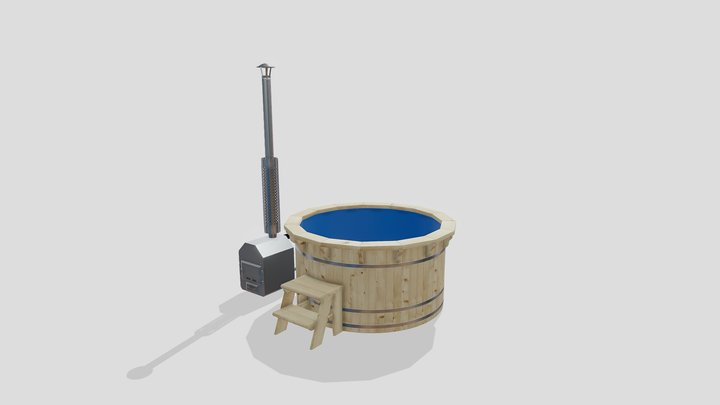 Wooden 1.8m - copy 3D Model