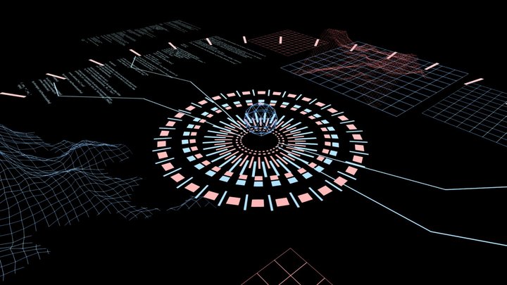 sci-fi head up display 3D Model