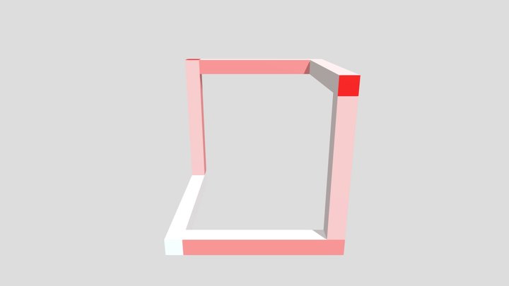 Incomplete Open Cube 3 3D Model