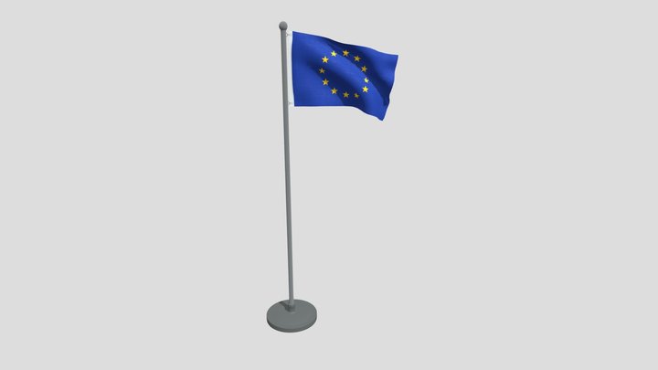 Animated Flag Of Europe – Free 3D Model STL