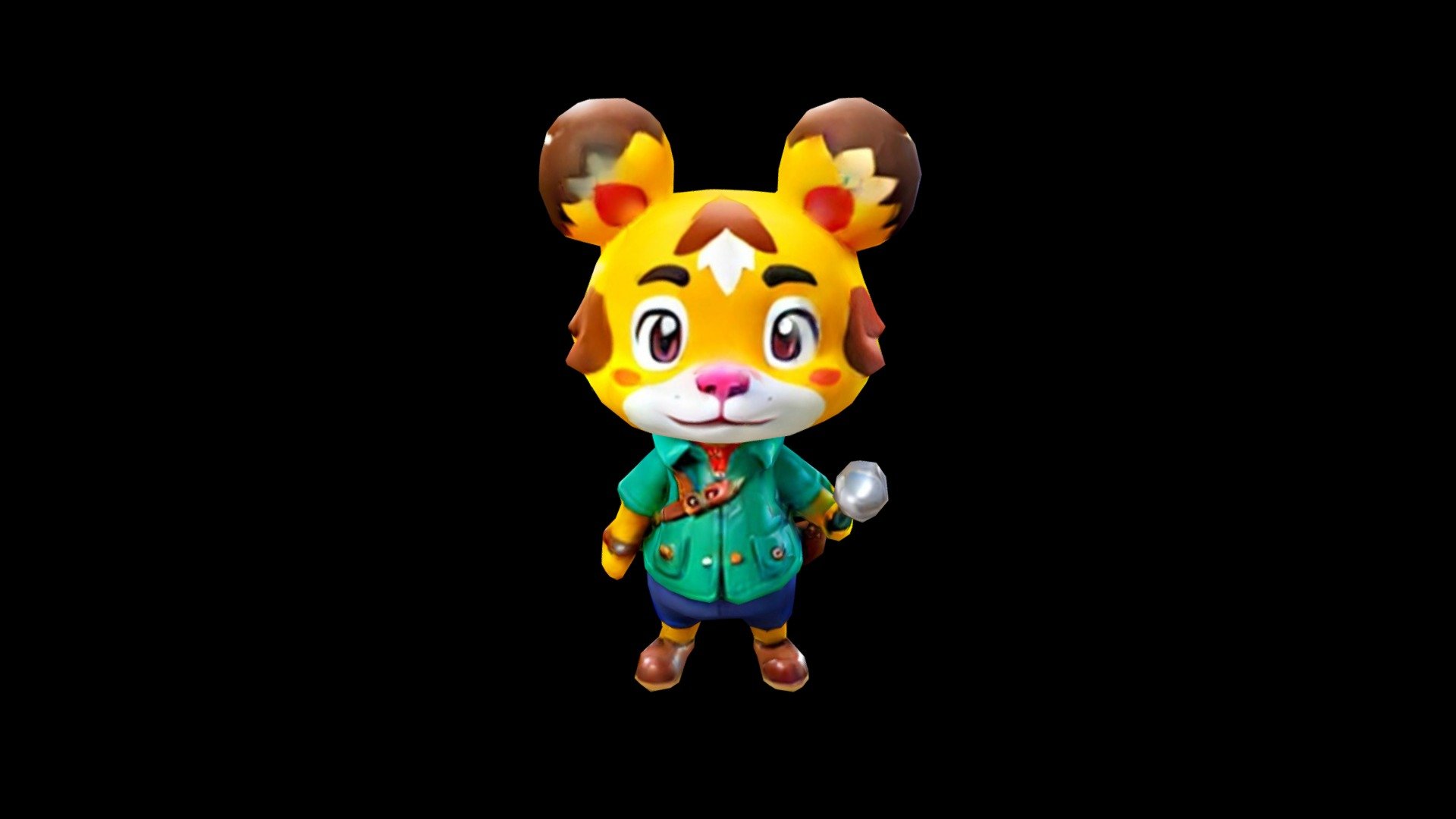 A 3D model of a tan-animal crossing character we - Download Free 3D ...