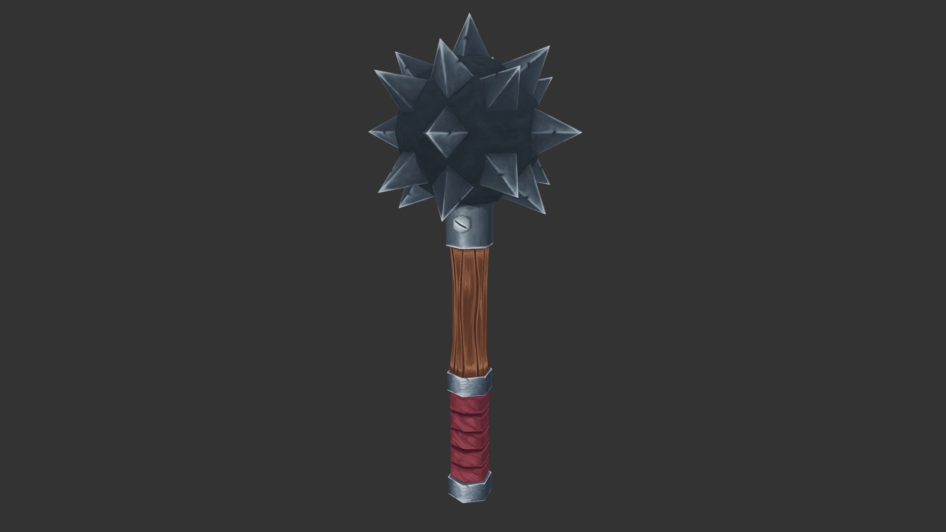 Simple Steel Mace Download Free 3D model by MMKH [c5b39a9] Sketchfab