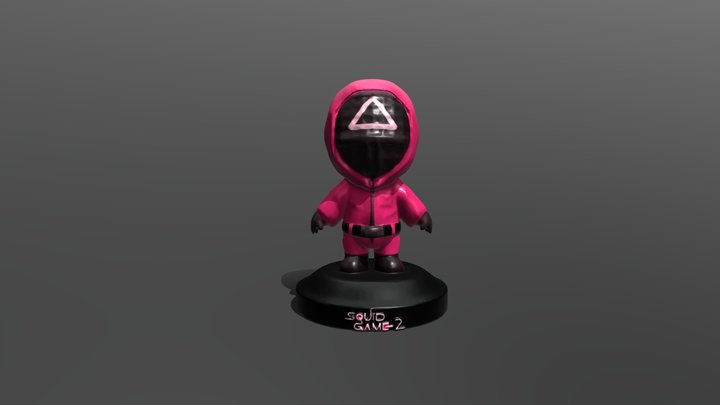 SquidGame_GuardTriangle(IANimation) 3D Model