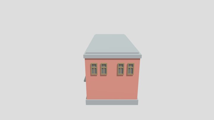 Low Poly Warehouse 3D Model