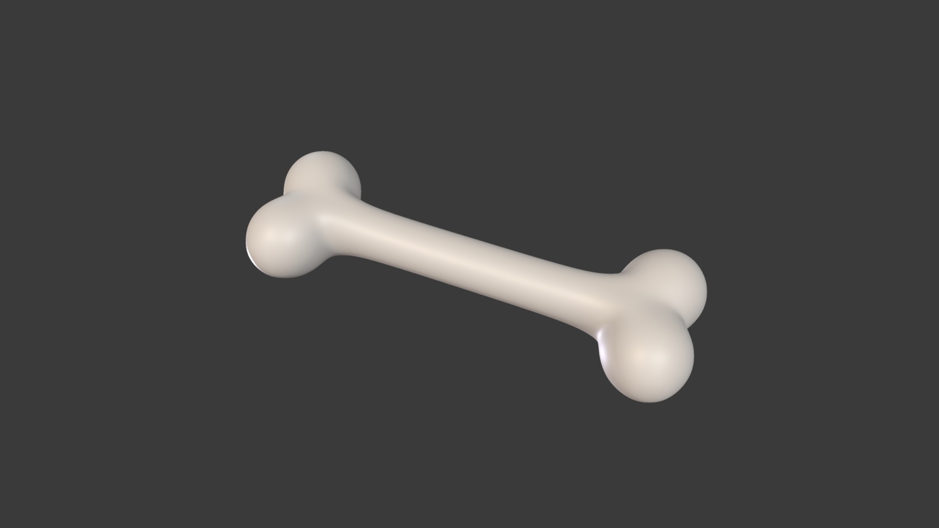 3D model Bone - This is a 3D model of the Bone. The 3D model is about a light bulb with a black background.
