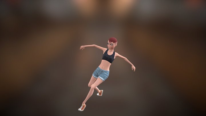 Breakdance Freezes 3D Model