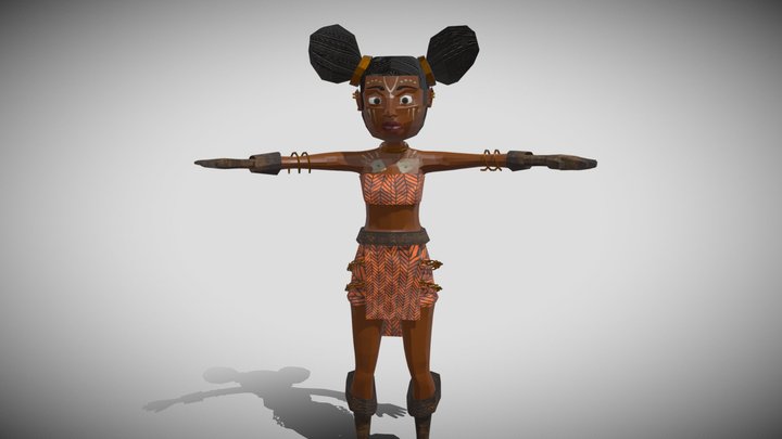 Ezra - Tribal Princess 3D Model