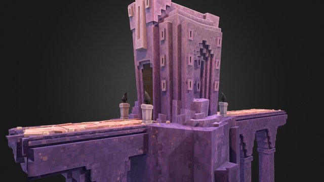 The Dry Sea: Gatehouse Scene 3D Model