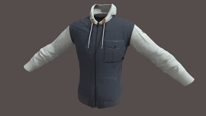 Sculpted Jacket 3D Model