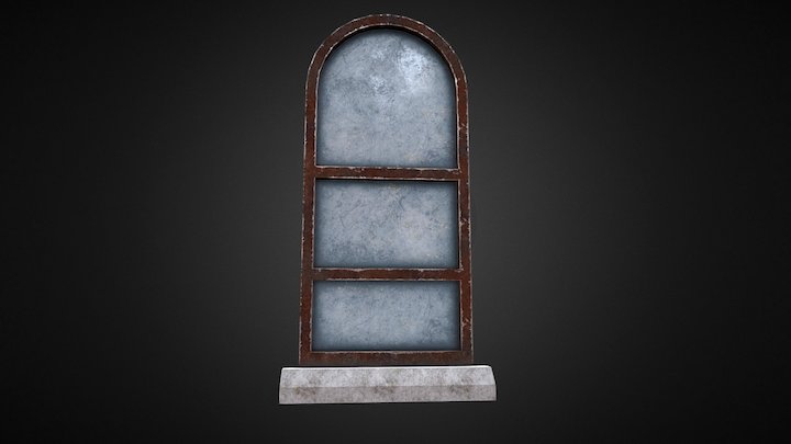 Old Top Rounded Window – Modello 3D gratuito STL