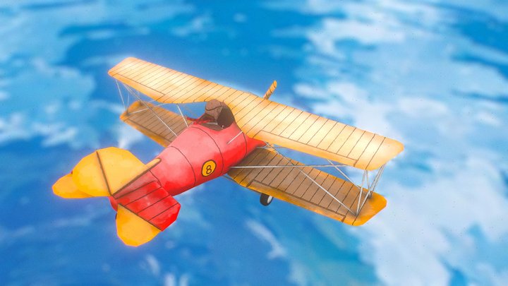 cartoon_airplane 3D Model